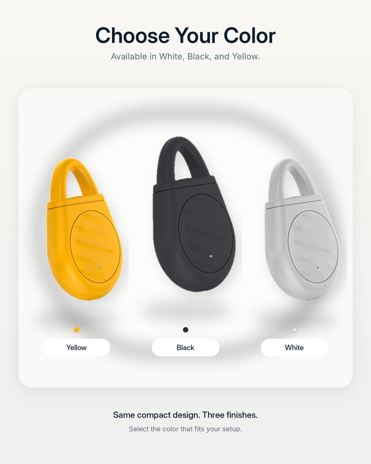 AeroGuard available in yellow, black, and white