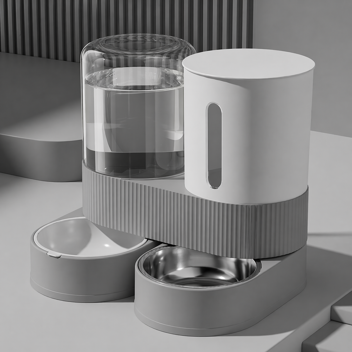 2-in-1 Automatic Pet Feeder & Water Dispenser