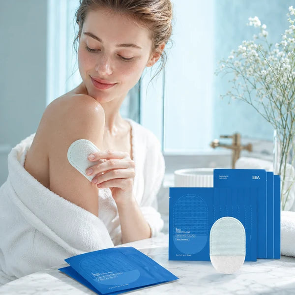 Skin-Smoothing Exfoliating Pads for Face & Body – 8 Pack