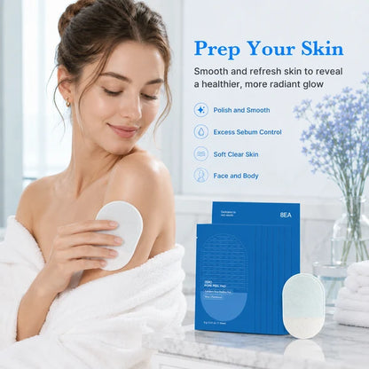 Skin-Smoothing Exfoliating Pads for Face & Body – 8 Pack