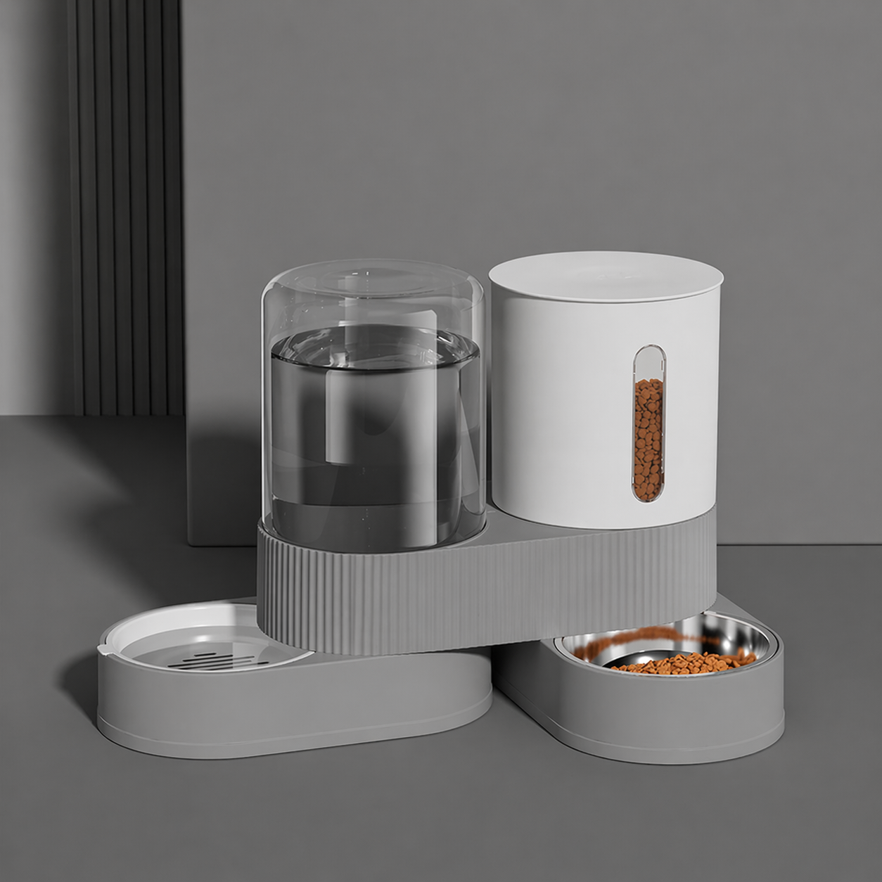 2-in-1 Automatic Pet Feeder & Water Dispenser
