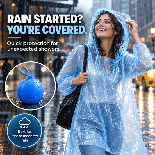 🔥 LAST DAY: 49% OFF — Pocket-Size Emergency Rain Poncho – Compact Capsule Design