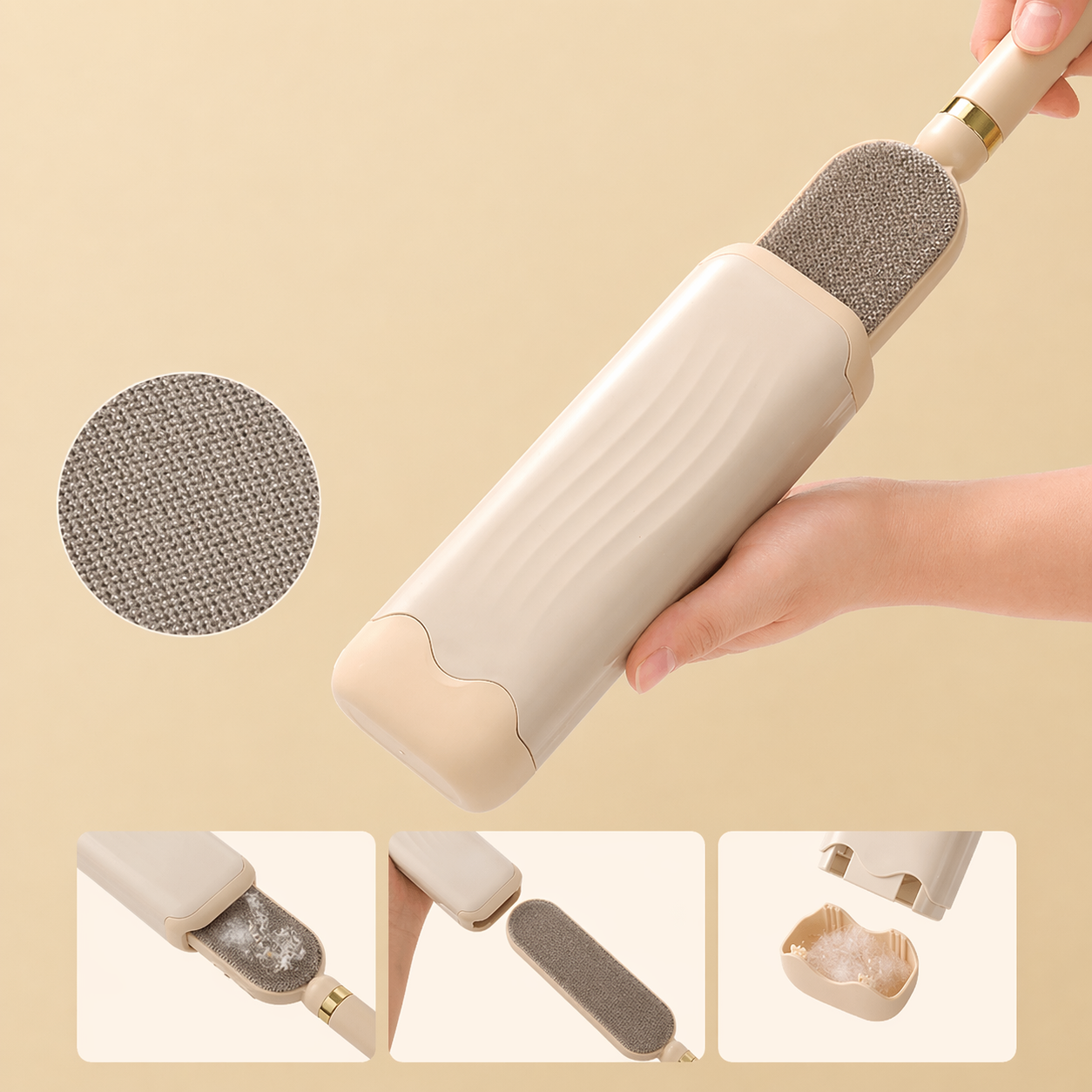 Self-Cleaning Static Pet Hair Remover Brush