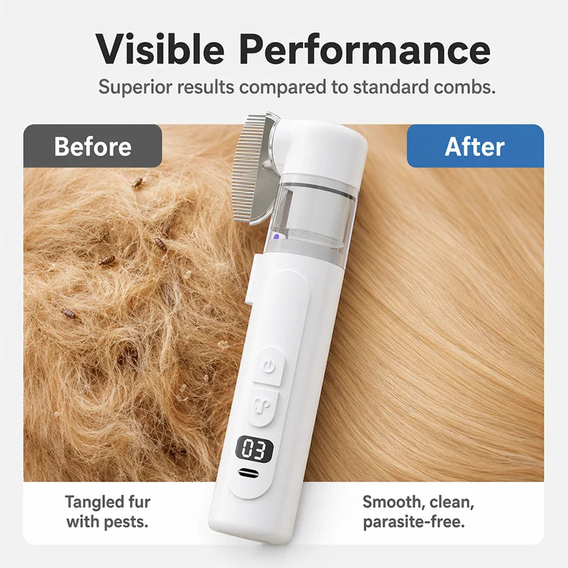 Comb Out Fleas & Loose Fur—Without Leaving the Mess Behind