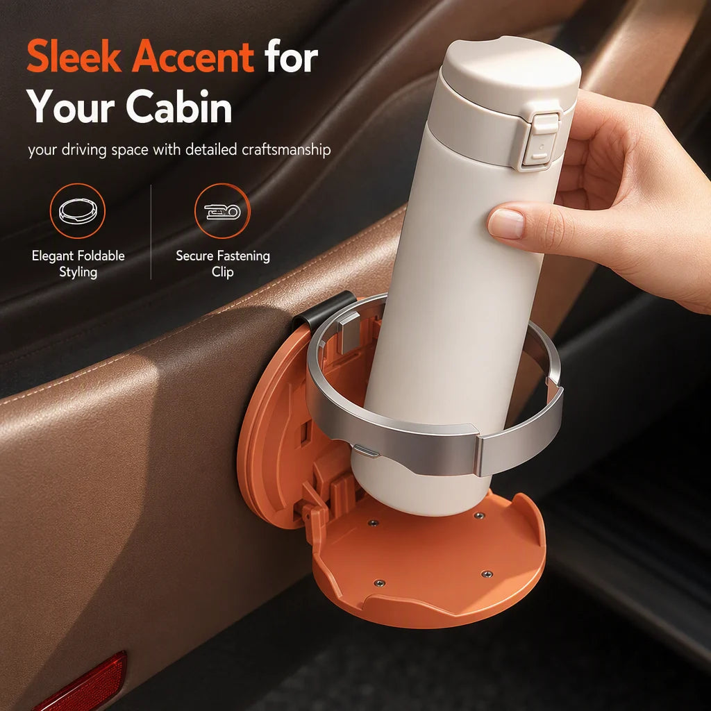 🔥 LAST DAY: 49% OFF — Multifunctional Foldable Car Door Cup Holder
