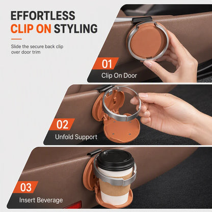 🔥 LAST DAY: 49% OFF — Multifunctional Foldable Car Door Cup Holder